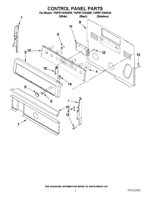 02 - Control Panel Parts parts for Whirlpool Range YWFE710H0AB0 / from AppliancePartsPros.com