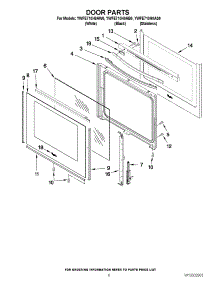 05 - Door Parts parts for Whirlpool Range YWFE710H0AB0 / from AppliancePartsPros.com
