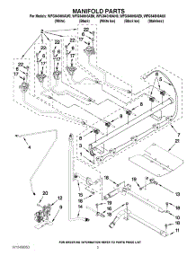 04 - Manifold Parts parts for Whirlpool Range WFG540H0AH0 / from AppliancePartsPros.com