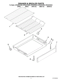 06 - Drawer & Broiler Parts parts for Whirlpool Range WFG540H0AH0 / from AppliancePartsPros.com