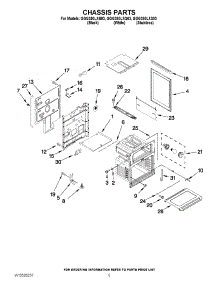 04 - Chassis Parts parts for Whirlpool Range GGG390LXS03 / from AppliancePartsPros.com