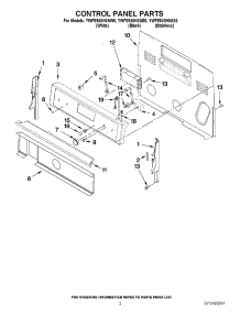 02 - Control Panel Parts parts for Whirlpool Range YWFE540H0AW0 / from AppliancePartsPros.com