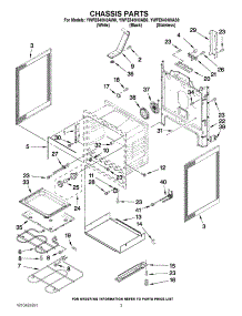 03 - Chassis Parts parts for Whirlpool Range YWFE540H0AW0 / from AppliancePartsPros.com