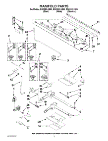 03 - Manifold Parts parts for Whirlpool Range GGG390LXQ03 / from AppliancePartsPros.com