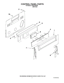 03 - Control Panel Parts parts for Whirlpool Range WFI910H0AS0 / from AppliancePartsPros.com