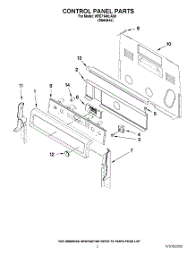 02 - Control Panel Parts parts for Whirlpool Range WFE714HLAS0 / from AppliancePartsPros.com