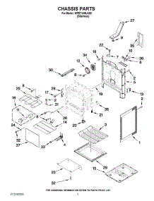 03 - Chassis Parts parts for Whirlpool Range WFE714HLAS0 / from AppliancePartsPros.com