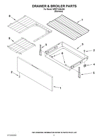 05 - Drawer & Broiler Parts parts for Whirlpool Range WFE714HLAS0 / from AppliancePartsPros.com