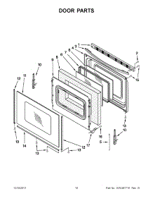 05 - Door Parts parts for Whirlpool Range YWFE530C0AB0 / from AppliancePartsPros.com
