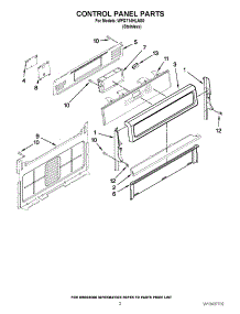 02 - Control Panel Parts parts for Whirlpool Range WFG714HLAS0 / from AppliancePartsPros.com