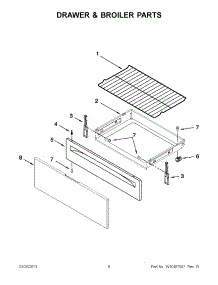 04 - Drawer & Broiler Parts parts for Whirlpool Range YWFC150M0AW0 / from AppliancePartsPros.com
