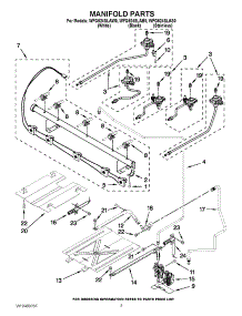 03 - Manifold Parts parts for Whirlpool Range WFG524SLAS0 / from AppliancePartsPros.com
