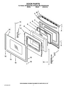 05 - Door Parts parts for Whirlpool Range WFG524SLAB0 / from AppliancePartsPros.com