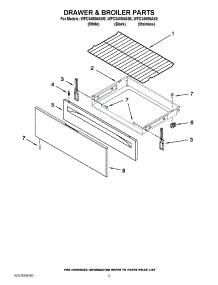 04 - Drawer & Broiler Parts parts for Whirlpool Range WFC340S0AS0 / from AppliancePartsPros.com
