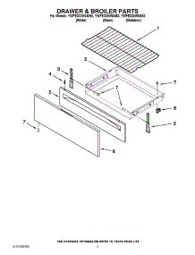 04 - Drawer & Broiler Parts parts for Whirlpool Range YWFE330W0AS0 / from AppliancePartsPros.com
