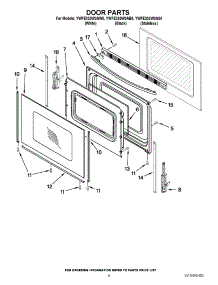 05 - Door Parts parts for Whirlpool Range YWFE330W0AS0 / from AppliancePartsPros.com