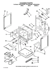 03 - Chassis Parts parts for Whirlpool Range YWFE330W0AW0 / from AppliancePartsPros.com