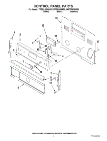 02 - Control Panel Parts parts for Whirlpool Range YWFE510S0AS0 / from AppliancePartsPros.com