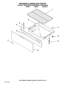 04 - Drawer & Broiler Parts parts for Whirlpool Range YWFE510S0AS0 / from AppliancePartsPros.com