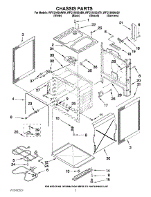 03 - Chassis Parts parts for Whirlpool Range WFC310S0AW0 / from AppliancePartsPros.com