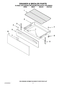 04 - Drawer & Broiler Parts parts for Whirlpool Range WFC310S0AW0 / from AppliancePartsPros.com