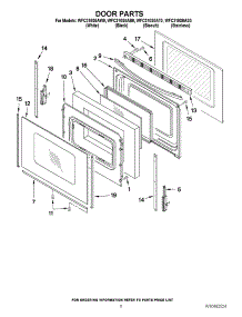 05 - Door Parts parts for Whirlpool Range WFC310S0AW0 / from AppliancePartsPros.com