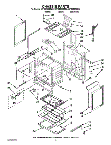 04 - Chassis Parts parts for Whirlpool Range WFG520S0AB0 / from AppliancePartsPros.com