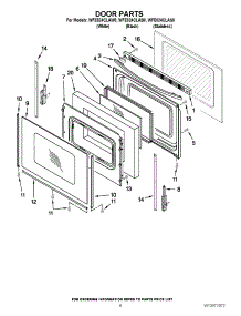 05 - Door Parts parts for Whirlpool Range WFE524CLAB0 / from AppliancePartsPros.com