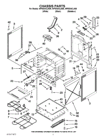 03 - Chassis Parts parts for Whirlpool Range WFE524CLAW0 / from AppliancePartsPros.com