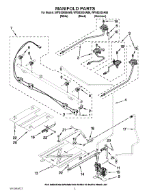 03 - Manifold Parts parts for Whirlpool Range WFG520S0AW0 / from AppliancePartsPros.com