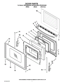 05 - Door Parts parts for Whirlpool Range WFG520S0AW0 / from AppliancePartsPros.com