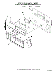 02 - Control Panel Parts parts for Whirlpool Range WFE524CLAS0 / from AppliancePartsPros.com
