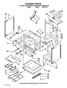 03 - Chassis Parts parts for Whirlpool Range WFE520C0AS0 / from AppliancePartsPros.com