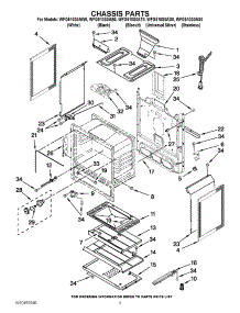04 - Chassis Parts parts for Whirlpool Range WFG510S0AB0 / from AppliancePartsPros.com