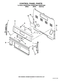 02 - Control Panel Parts parts for Whirlpool Range WFE520C0AW0 / from AppliancePartsPros.com