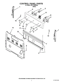 02 - Control Panel Parts parts for Whirlpool Range WFC110M0AW0 / from AppliancePartsPros.com