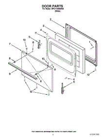 05 - Door Parts parts for Whirlpool Range WFC110M0AW0 / from AppliancePartsPros.com