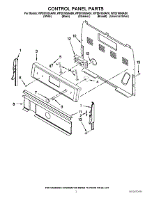02 - Control Panel Parts parts for Whirlpool Range WFE510S0AD0 / from AppliancePartsPros.com