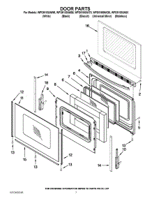 05 - Door Parts parts for Whirlpool Range WFG510S0AW0 / from AppliancePartsPros.com