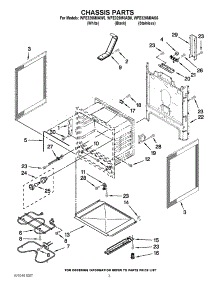 03 - Chassis Parts parts for Whirlpool Range WFE320M0AS0 / from AppliancePartsPros.com