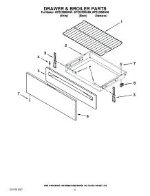 04 - Drawer & Broiler Parts parts for Whirlpool Range WFE320M0AS0 / from AppliancePartsPros.com