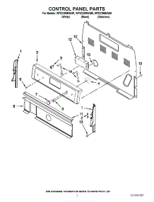 02 - Control Panel Parts parts for Whirlpool Range WFE320M0AB0 / from AppliancePartsPros.com