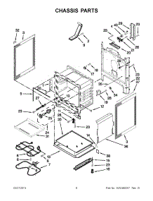 03 - Chassis Parts parts for Whirlpool Range WFE330W0AW0 / from AppliancePartsPros.com
