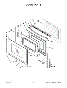 05 - Door Parts parts for Whirlpool Range WFE330W0AW0 / from AppliancePartsPros.com