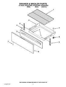 04 - Drawer & Broiler Parts parts for Whirlpool Range WFE520C0AB0 / from AppliancePartsPros.com