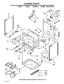 03 - Chassis Parts parts for Whirlpool Range WFE510S0AS0 / from AppliancePartsPros.com