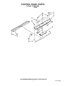 02 - Control Panel Parts parts for Whirlpool Range YGY399LXUQ06 / from AppliancePartsPros.com