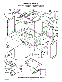 03 - Chassis Parts parts for Whirlpool Range WFE260LXB0 / from AppliancePartsPros.com