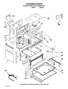 02 - Chassis Parts parts for Whirlpool Range GW397LXUT07 / from AppliancePartsPros.com