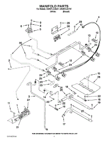 03 - Manifold Parts parts for Whirlpool Range GW397LXUT07 / from AppliancePartsPros.com